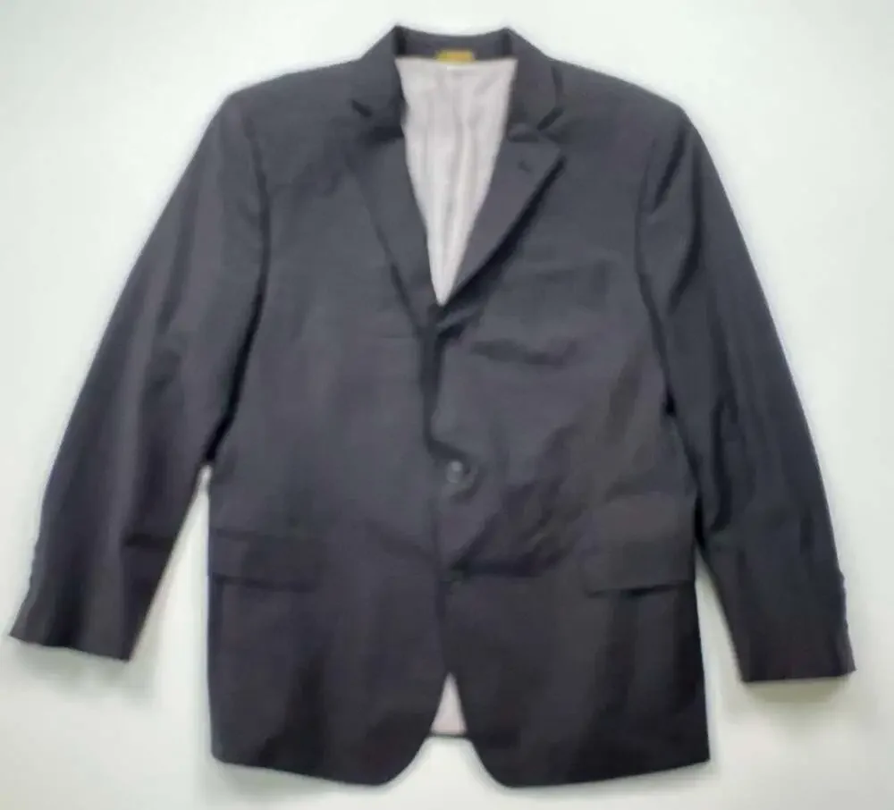 Brooks Brothers Regent Fit Men's Gray Wool Blazer Suit Jacket Size 44S